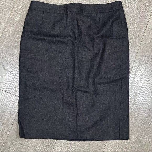 TORY BURCH Wool Skirt Pencil size 8 Grey NWOT - Picture 3 of 7